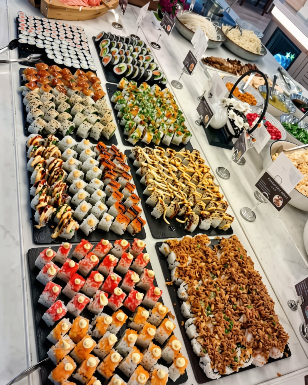Sushi and rolls at Amano Akita Joensuu