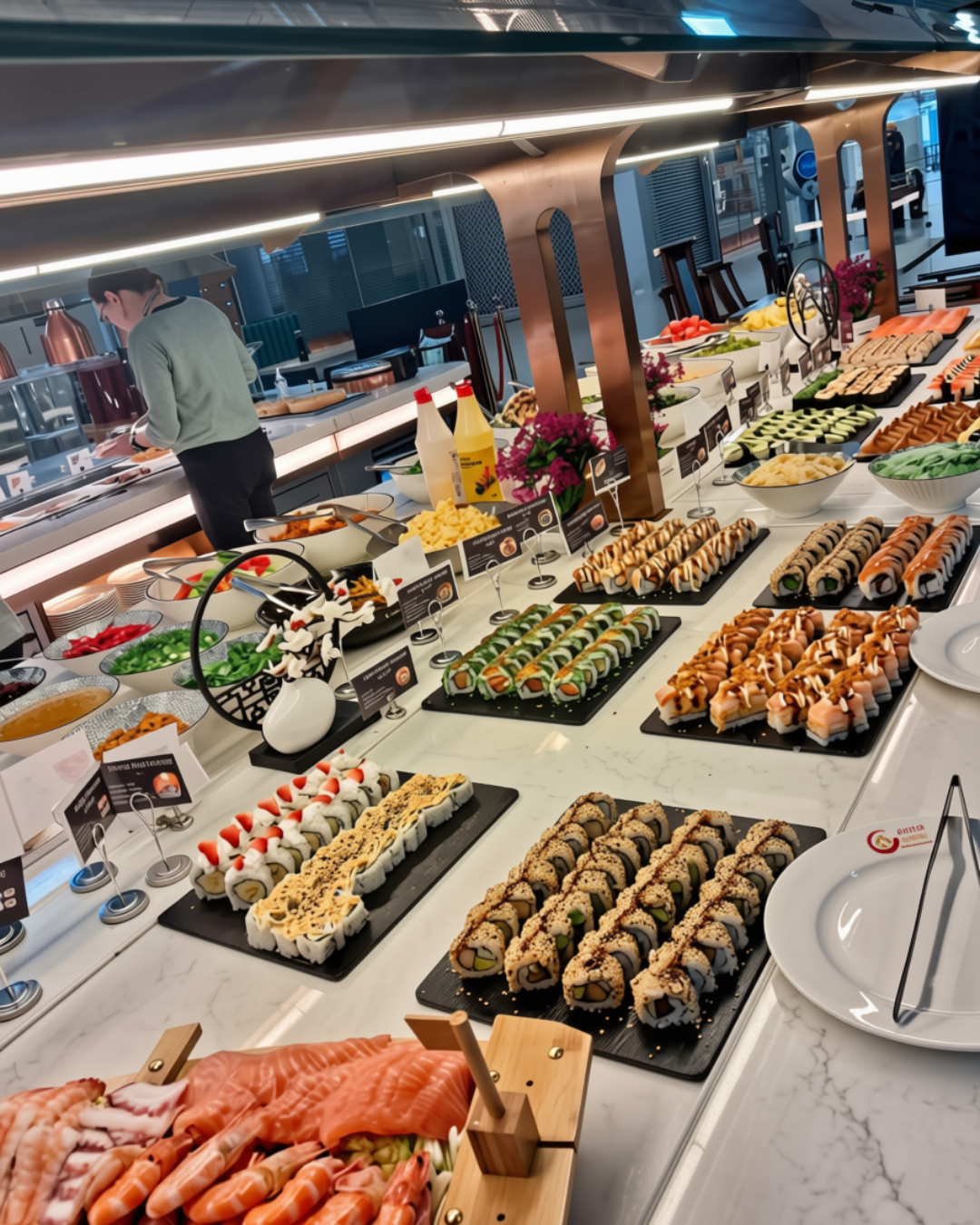 Sushi platter at Amano Akita Joensuu