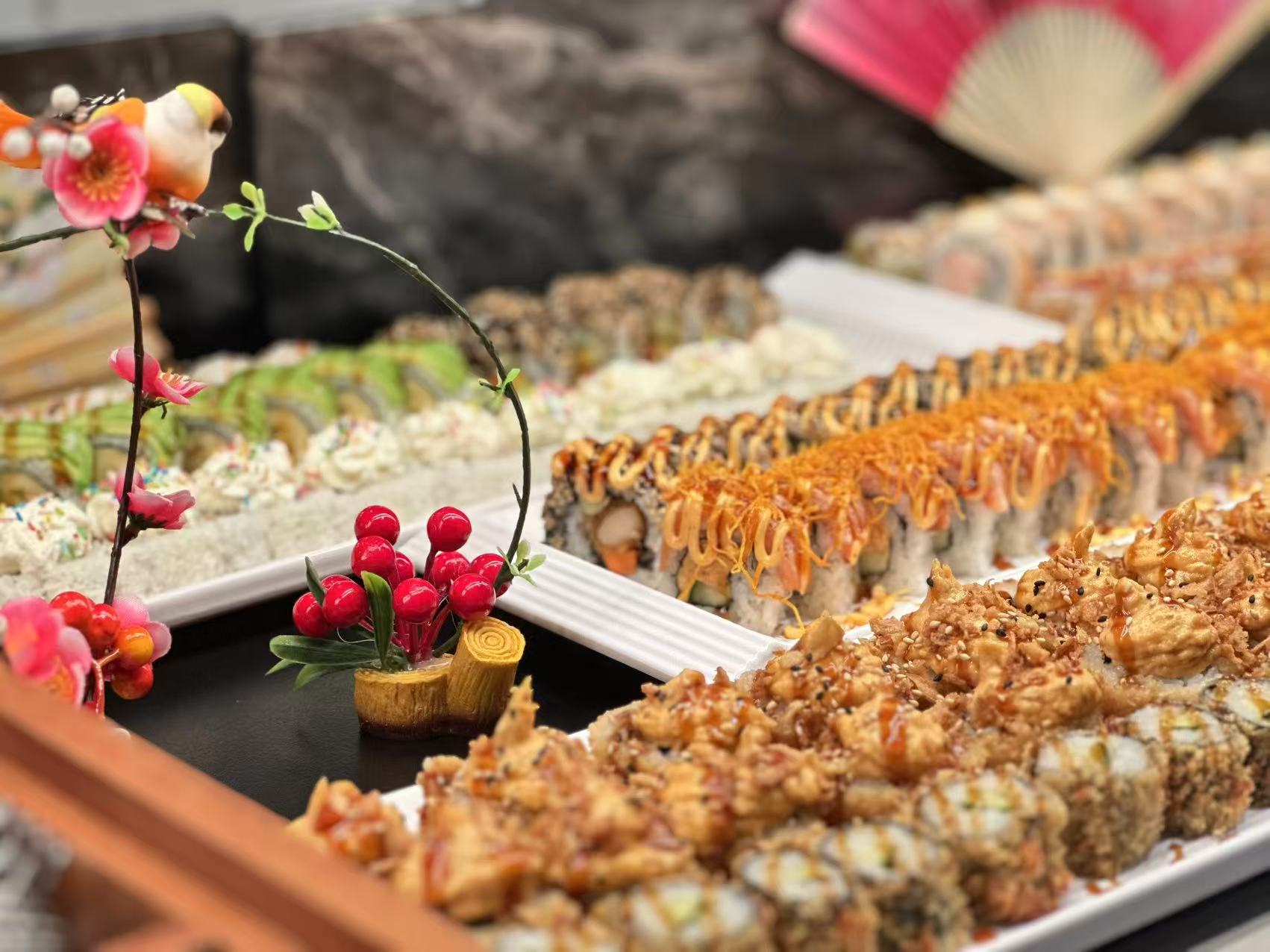 Sushi buffet at Amano Jyväskylä